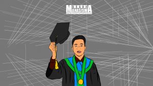 Ilustrasi mahasiswa berprestasi yang lulus dari Universitas Islam Bandung (Unisba). (Ilustrasi: Tsabit Aqdam Fidzikrillah/SM)