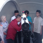 Proses Rukyatul Hilal di Observatorium Albiruni,Fakultas Syariah Unisba, pada Minggu (10/3). (Foto: SM)